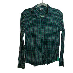 BDG Blue & Green Plaid Holiday Flannel